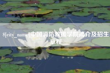 大理中国消防救援学院简介及招生章程