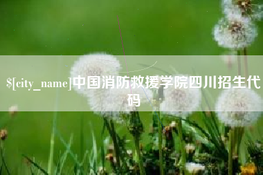 大理中国消防救援学院四川招生代码