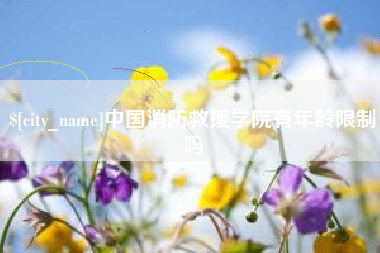 大理中国消防救援学院有年龄限制吗