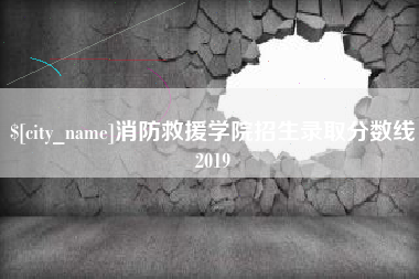 大理消防救援学院招生录取分数线2019