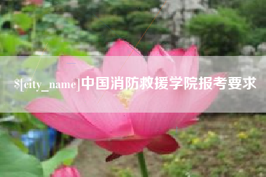 大理中国消防救援学院报考要求