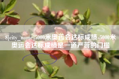 大理5000米奥运会达标成绩-5000米奥运会达标成绩是一道严苛的门槛