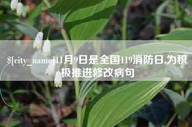 大理11月9日是全国119消防日,为积极推进修改病句