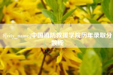 大理中国消防救援学院历年录取分数线