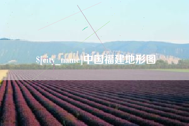 大理中国福建地形图