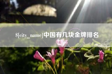 大理中国有几块金牌排名