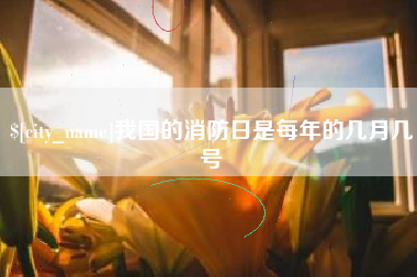 大理我国的消防日是每年的几月几号