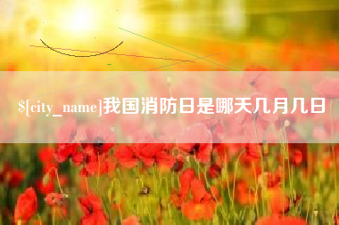 大理我国消防日是哪天几月几日