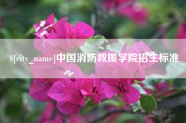 大理中国消防救援学院招生标准