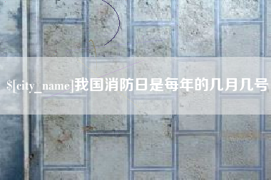 大理我国消防日是每年的几月几号