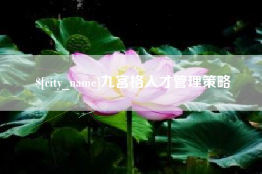 大理九宫格人才管理策略