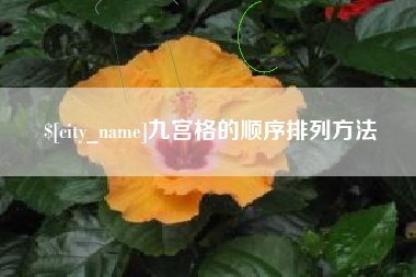 大理九宫格的顺序排列方法