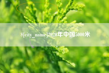 大理2020年中国5000米